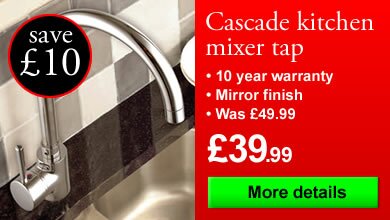 Cascade kitchen mixer tap