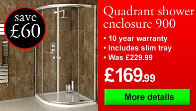 Quadrant shower enclosure 900