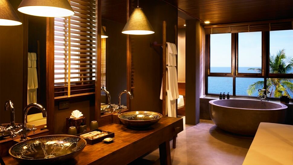 Heaven: the bathroom at the Silavadee Pool Spa Resort Koh Samui, Thailand