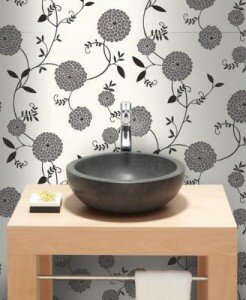 Mae bathroom wallpaper from Graham & Brown