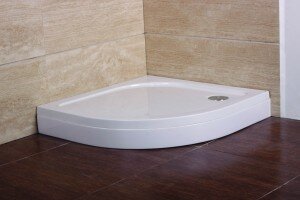 TM-I (7) Tray Fitting Finished A Quadrant Shower Tray, from BathEmpire