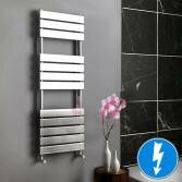 Francis Flat Panel Electric Towel Radiator, 1200x450mm 