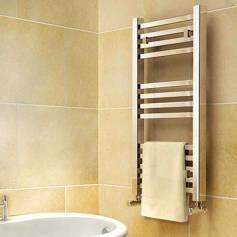 Virginia Square Tube Towel Radiator - 800x450mm 