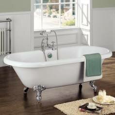 Roll Top Bath - Victoria Traditional with Ball Feet - Small 
