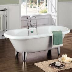 Victoria Traditional Roll Top Bath with Modern Feet - Small 