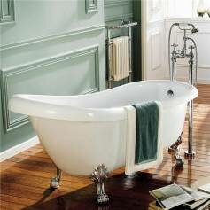 Victoria Traditional Roll Top Slipper Baths with Dragon Feet - Small 