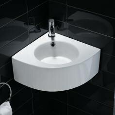 Locca Wall Mounted Cloakroom Corner Basin 