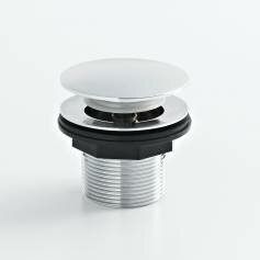 Unslotted Push Button Pop-Up Bath Waste 
