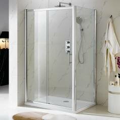 Coral Sliding Door Shower Enclosure for Corner - 1200x760mm  