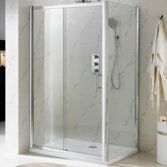 Coral Sliding Door Shower Enclosure for Corner - 1400x760mm  
