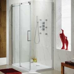 EasyClean Sliding Door Shower Enclosure for Corner - 1200x800mm 