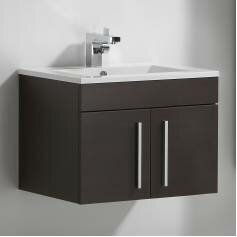 Lassen Wenge 600mm Built In Basin Door Unit - Wall Mounted 