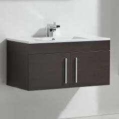 Lassen Wenge 900mm Built In Basin Door Unit - Wall Mounted 