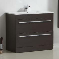 Lassen Wenge 900mm Built In Basin Drawer Unit - Floor Standing 