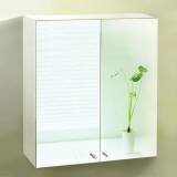 Sterling Stainless Steel Bathroom Cabinet with Twin Mirrors - 600mm 