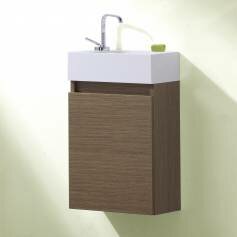 Redmond Oak 400mm Cloakroom Basin Unit - Wall Mounted  