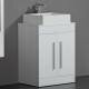 Newlands White 600mm Counter Top Basin Door Unit - Floor Standing Newlands White 600mm Counter Top Basin Door Unit - Floor Standing