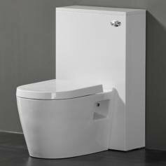 Newlands White 500mm Back To Wall Toilet Unit  