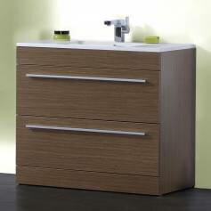 Redmond Oak 900mm Built In Basin Drawer Unit - Floor Standing 