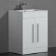 Newlands Bathroom Sink Unit - White 600mm Built In Basin Door Unit - Floor Standing Newlands Bathroom Sink Unit - White 600mm Built In Basin Door Unit - Floor Standing