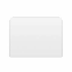 Gloss White Acrylic Straight Bath End Panel - 700mm 