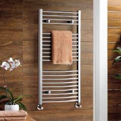 Heated Towel Rail Nancy Chrome Curved Radiator - 1000x500mm 
