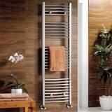 Nancy Chrome Curved Towel Warmers Radiator - 1450x450mm 