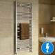 Nancy Chrome Curved Electric Towel Rail Radiator, 1450x600mm  