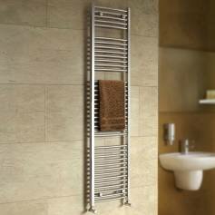 Heated Towel Rail Nancy Chrome Curved Radiator - 1800x450mm 