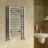 Chrome curved towel rail radiator  700x450mm , Nancy 