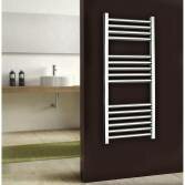 Natasha Chrome Flat Towel Rail Radiator, 1100x500mm 