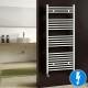 Natasha Chrome Flat Electric Towel Rail Radiator, 1150x600mm Natasha Chrome Flat Electric Towel Rail Radiator, 1150x600mm