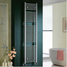 Chrome Radiator Natasha Straight Towel Rail - 1800x450mm 