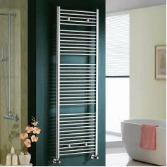 Towel Radiators Natasha Chrome Straight Rail - 1800x600mm 