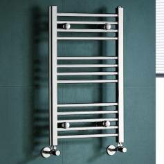 Towel Radiator Natasha Chrome Straight Rail - 700x450mm 