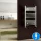 Natasha Chrome Flat Electric Towel Rail Radiator,  700x450mm 