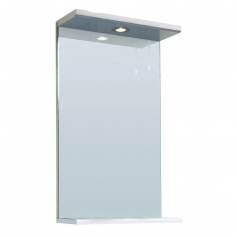 Abbott 450mm Gloss White Mirror &amp; Light 