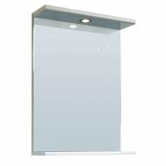 Abbott 550mm Gloss White Mirror &amp; Light 