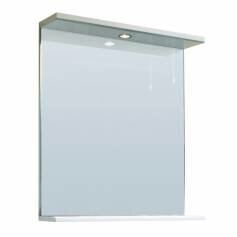 Abbott 650mm Gloss White Mirror &amp; Light 