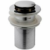 Unslotted Push Button Pop-Up Waste, for Basin 