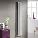 Callaghan White Tall Radiator Single Panel Vertical with 4 columns - 1600x240mm 
