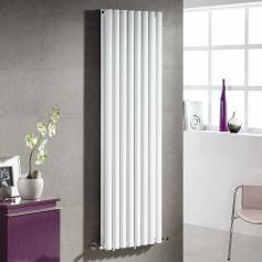 Callaghan White Double Panel Vertical Radiator with 16 columns - 1600x480mm 