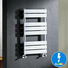 Francis Thermostatic Flat Panel Electric Towel Radiator - 800x450mm 