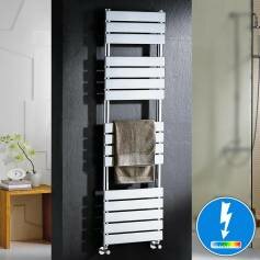 Francis Thermostatic Flat Panel Electric Towel Radiator - 1600x450mm 