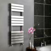 Francis Flat Panel Towel Radiator, 1200 x 450mm 