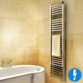 Virginia Square Tube Electric Towel Radiator,  1600x450mm 