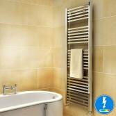 Virginia Thermostatic Square Tube Electric Towel Radiator, 1600x600mm 
