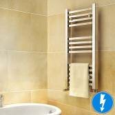 Virginia Square Tube Electric Towel Radiator,  800x450mm 