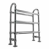 Victoria Traditional Floor Standing Towel Rail Radiator -  6 Bars Chrome 