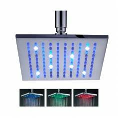 Square LED Shower Head - 195mm 